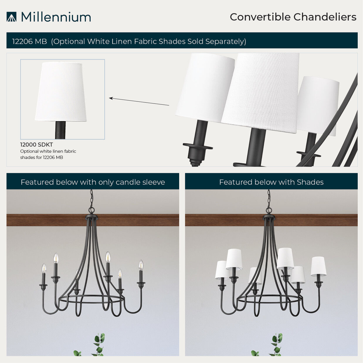 Artemis 6 Light 30.25 inch Matte Black Chandelier Ceiling Light